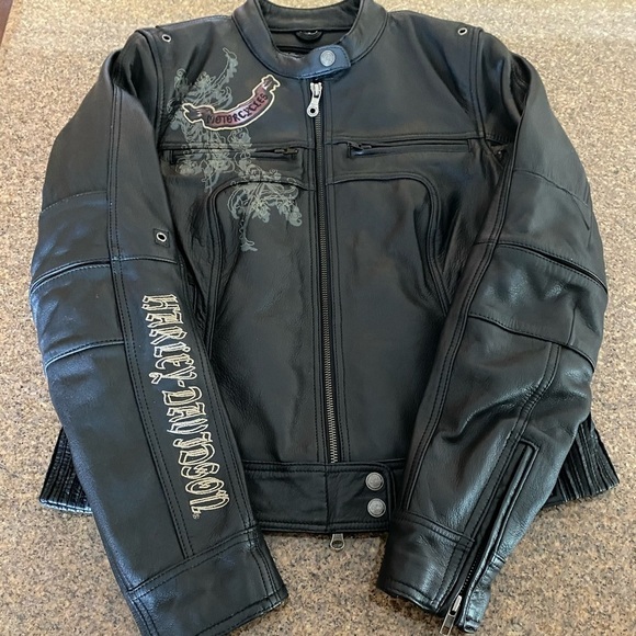 Harley Davidson Womens Leather Jacket EVANGELINE - Picture 4 of 13